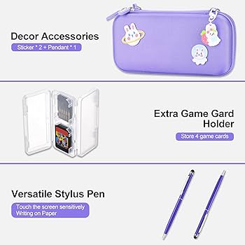 Amazon.com: innoAura Switch Lite Case 18-in-1 Accessories Bundle